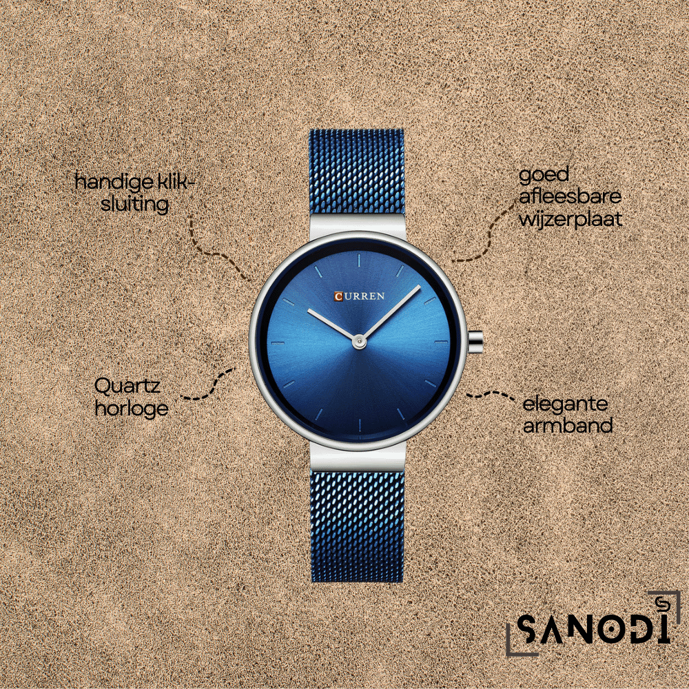 Sani™ C-Quartz dames Horloge